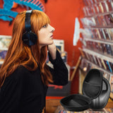 Headphone Case Carrying Organizer Hard Headphones Storage Bag Pouch Compatible with  Philips 3 Sony  (Black) In Australia - Darrahopens