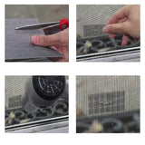 Window Screen Repair Tape, 2 Inches x Length 6.6 Ft (5cm x 2m), 3-Layer Strong Adhesive Window Screen Mesh Patch, Repair for Black