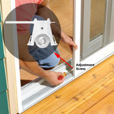 Sliding Screen Door Lower Roller Fit  Part  1" Nylon Concaved Wheels, Side Adjustable, Mounting Screws Included, 2 Pack