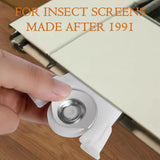 Sliding Screen Door Lower Roller Fit  Part  1" Nylon Concaved Wheels, Side Adjustable, Mounting Screws Included, 2 Pack