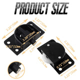 4 Pairs Sliding Door Pulley Plastic Sliding Door Roller for Cabinet Barn Door Wardrobe Closet(Black)