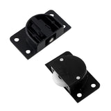 4 Pairs Sliding Door Pulley Plastic Sliding Door Roller for Cabinet Barn Door Wardrobe Closet(Black)