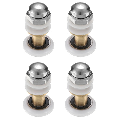 20mm Drawer Rollers, 4 Pcs Nylon Positioning Pulleys Small Drawer Pulley Replacement Wheel for File Cabinet Slides, White