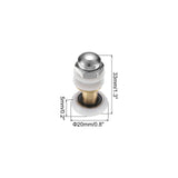 20mm Drawer Rollers, 4 Pcs Nylon Positioning Pulleys Small Drawer Pulley Replacement Wheel for File Cabinet Slides, White
