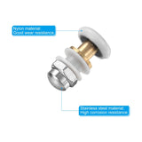20mm Drawer Rollers, 4 Pcs Nylon Positioning Pulleys Small Drawer Pulley Replacement Wheel for File Cabinet Slides, White