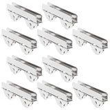 10pcs Showcase Window Roller Mini Sliding Door Wheels Sliding Door Wheel Pulley Clamp 7.0mm Glass Stainless Steel Sliding Roller In Australia - Darrahopens