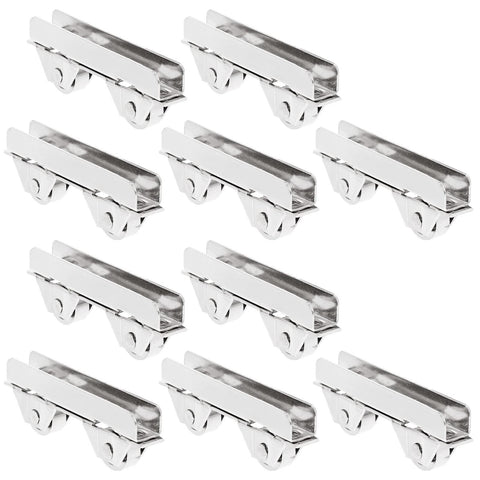 10pcs Showcase Window Roller Mini Sliding Door Wheels Sliding Door Wheel Pulley Clamp 7.0mm Glass Stainless Steel Sliding Roller In Australia - Darrahopens