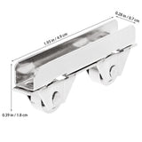 10pcs Showcase Window Roller Mini Sliding Door Wheels Sliding Door Wheel Pulley Clamp 7.0mm Glass Stainless Steel Sliding Roller In Australia - Darrahopens