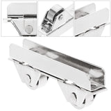 10pcs Showcase Window Roller Mini Sliding Door Wheels Sliding Door Wheel Pulley Clamp 7.0mm Glass Stainless Steel Sliding Roller In Australia - Darrahopens