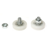 8pcs Diameter 19mm Bearing Nylon Small Pulley Drawer Pulley Door Furniture Cabinet Pulley Positioning Roller File Cabinet Pulley