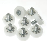 8pcs Diameter 19mm Bearing Nylon Small Pulley Drawer Pulley Door Furniture Cabinet Pulley Positioning Roller File Cabinet Pulley