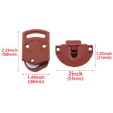 2Pairs Old-Fashioned Wardrobe Sliding Door Roller Gear Track Panel Internal Kit, Furniture Sliding Door Pulley Accessories In Australia - Darrahopens