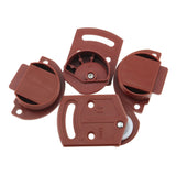 2Pairs Old-Fashioned Wardrobe Sliding Door Roller Gear Track Panel Internal Kit, Furniture Sliding Door Pulley Accessories
