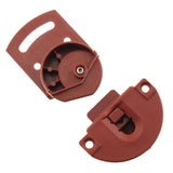 2Pairs Old-Fashioned Wardrobe Sliding Door Roller Gear Track Panel Internal Kit, Furniture Sliding Door Pulley Accessories