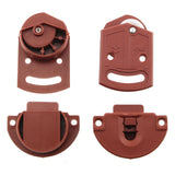 2Pairs Old-Fashioned Wardrobe Sliding Door Roller Gear Track Panel Internal Kit, Furniture Sliding Door Pulley Accessories