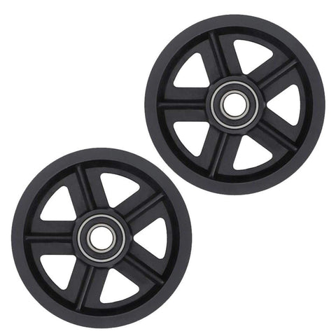 Sliding Door Pulley, Sliding Barn Door Hardware Hanger 2pcs American Barn Door Hanging Rail Pulley Track Roller Kit Black In Australia - Darrahopens
