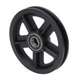 Sliding Door Pulley, Sliding Barn Door Hardware Hanger 2pcs American Barn Door Hanging Rail Pulley Track Roller Kit Black