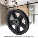 Sliding Door Pulley, Sliding Barn Door Hardware Hanger 2pcs American Barn Door Hanging Rail Pulley Track Roller Kit Black In Australia - Darrahopens