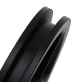 Sliding Door Pulley, Sliding Barn Door Hardware Hanger 2pcs American Barn Door Hanging Rail Pulley Track Roller Kit Black
