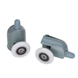 Plastic Glass Bearing Rollers, 4Pcs Shower Sliding Door Wheels for  Sliding Door Pulley Wheels Runner Shower Cabin(Single Wheel)