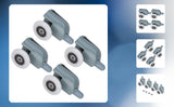 Plastic Glass Bearing Rollers, 4Pcs Shower Sliding Door Wheels for  Sliding Door Pulley Wheels Runner Shower Cabin(Single Wheel) In Australia - Darrahopens