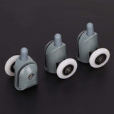 Plastic Glass Bearing Rollers, 4Pcs Shower Sliding Door Wheels for  Sliding Door Pulley Wheels Runner Shower Cabin(Single Wheel)