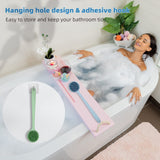 Silicone Back Scrubber for Shower Set(2 Pack), Silicone Body Scrubber, Dual-Sided Silicone Bath Body Brush with Long Handle and In Australia - Darrahopens