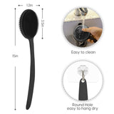 Silicone Back Scrubber for Shower, Bath Body Brush with Long Handle, Double Sided Shower Brush for Shower Exfoliating and Massage In Australia - Darrahopens
