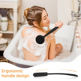 Silicone Back Scrubber for Shower, Bath Body Brush with Long Handle, Double Sided Shower Brush for Shower Exfoliating and Massage In Australia - Darrahopens