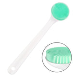 Silicone Body Scrubber Exfoliator, Back Brush Scrubber Long Handle for Shower with Soft Bristles, Shower Brush Scrubber for Body In Australia - Darrahopens
