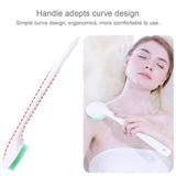 Silicone Body Scrubber Exfoliator, Back Brush Scrubber Long Handle for Shower with Soft Bristles, Shower Brush Scrubber for Body