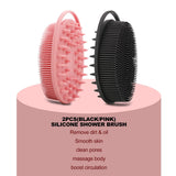2 Pack Silicone Body Scrubber, Silicone Loofah Double-Sided Body Brush,Silicone Shower Scrubber and Scalp Massager Shampoo Brush In Australia - Darrahopens