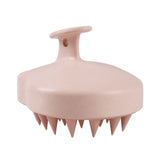 Scalp Scrubber with Soft Bristles for Hair Growth & Dandruff Treatment, Wet Dry Hair Massager for All Hair Types of Women (Pink)