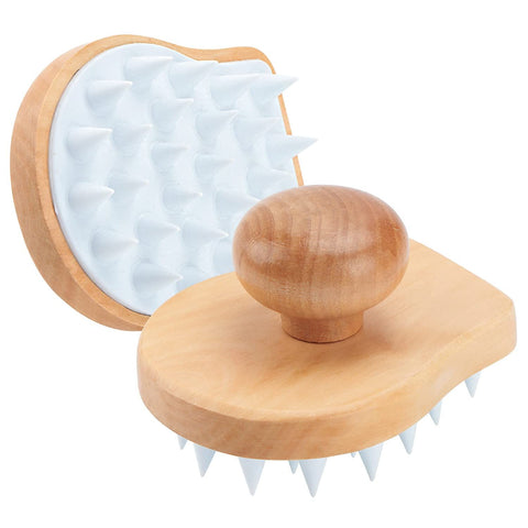 Scalp Care Brush, Shower Brush Scalp Scrubber Exfoliator with Soft Silicone Bristles for Dandruff Removal, Hair Growth (White) In Australia - Darrahopens