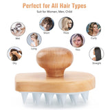 Scalp Care Brush, Shower Brush Scalp Scrubber Exfoliator with Soft Silicone Bristles for Dandruff Removal, Hair Growth (White) In Australia - Darrahopens