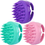 3 Pcs Hair Scalp Massager Shampoo Brush, Silicone Scalp Brush Handheld Shower Scalp Scrubber Cleansing Brush for Removing Dandruff In Australia - Darrahopens