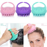 3 Pcs Hair Scalp Massager Shampoo Brush, Silicone Scalp Brush Handheld Shower Scalp Scrubber Cleansing Brush for Removing Dandruff