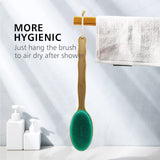 Exfoliating Silicone Back Scrubber Brush with Long Handle,Easy to Clean,Bath Body Brush Lathers Easily, Long Lasting, In Australia - Darrahopens