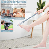 Shower with Long Handle Silicone Foot Brush Soft Skin Exfoliation Lotion Applicator for Foot Seniors,Elderly, Men and Women 2Pack In Australia - Darrahopens