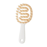 Scalp Massager Shampoo Brush for Hair Silicone Scalp Scrubber with Handle Curved Vented Scalp Scrubber Scalp Care Brush (White) In Australia - Darrahopens