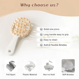 Scalp Massager Shampoo Brush for Hair Silicone Scalp Scrubber with Handle Curved Vented Scalp Scrubber Scalp Care Brush (White) In Australia - Darrahopens