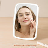 Makeup Mirror Touch Screen Vanity Mirror with LED Brightness Adjustable Portable USB Rechargeable Makeup