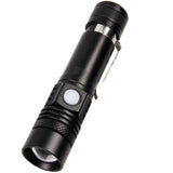 LED Tactical Flashlight, Super Bright LED Flashlight Rechargeable Lumen, Pocket-Sized LED Torch with Clip,Zoomable