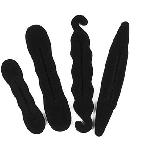 4Pcs Women's Magic Hair Bun Maker Foam Sponge Styling Hair Clip Device Donut Quick Accessories Foam Sponge Donut Maker Ponytail In Australia - Darrahopens