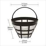 Reusable Replacement Coffee Maker Basket Filter Compatible with Filters, Fit Most Cup Basket Drip Coffee Machine, BPA Free