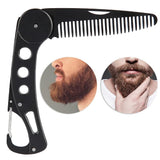 Beard comb for men, Stainless Steel Folding Beard Comb, Multifunctional Pocket Beard and Moustache Comb for Men Beard Styling In Australia - Darrahopens