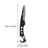 Beard comb for men, Stainless Steel Folding Beard Comb, Multifunctional Pocket Beard and Moustache Comb for Men Beard Styling