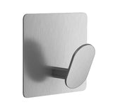 Adhesive Towel Hooks on Wall: Robe Hooks for Hanging Clothes Hats Stick on Bathroom/Kitchen Stainless Steel Silver （4pcs）