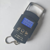 Fish Scale,Portable LCD Electronic Hand Scale Travel Hanging Fish Scale with 1m Ruler Tape Precision Steelyard Scales for Fishing