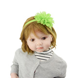 Flower Headbands Baby - Girls - Toddler Stretchy Elastic Pair Nylon Hair Band Hair Accessories for Newborns Infants Toddlers(2pcs)